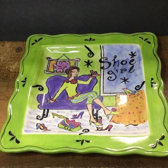 Mug and plate “Shoe Girl “ by Jennifer Brinley - Picture 4 of 6